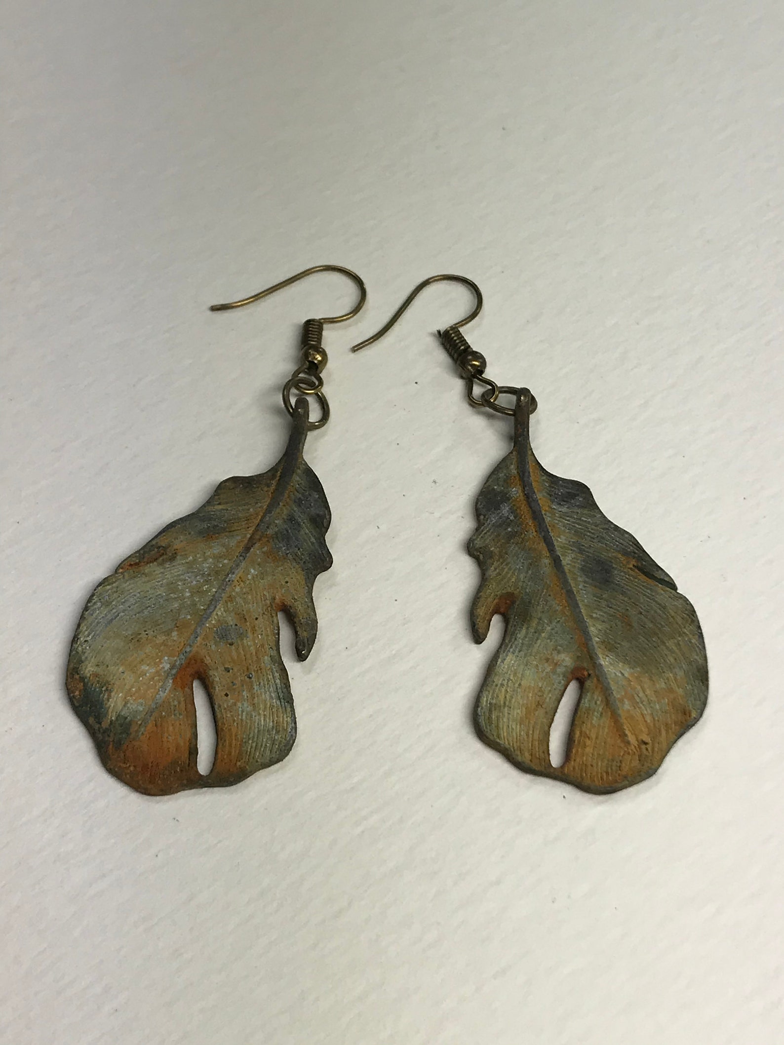 RUST RUST RUST Real rusted earrings handmade one of a Etsy