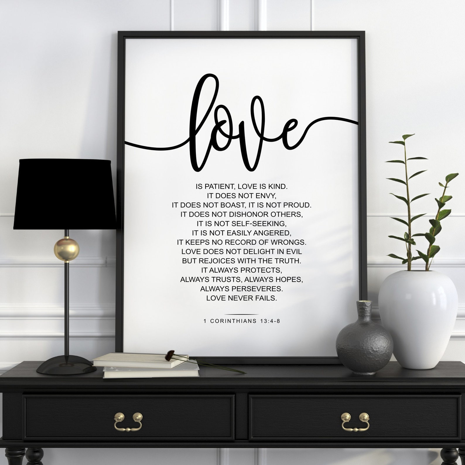 Love is Patient Bible Verse Quote Love is Kind 1 Etsy