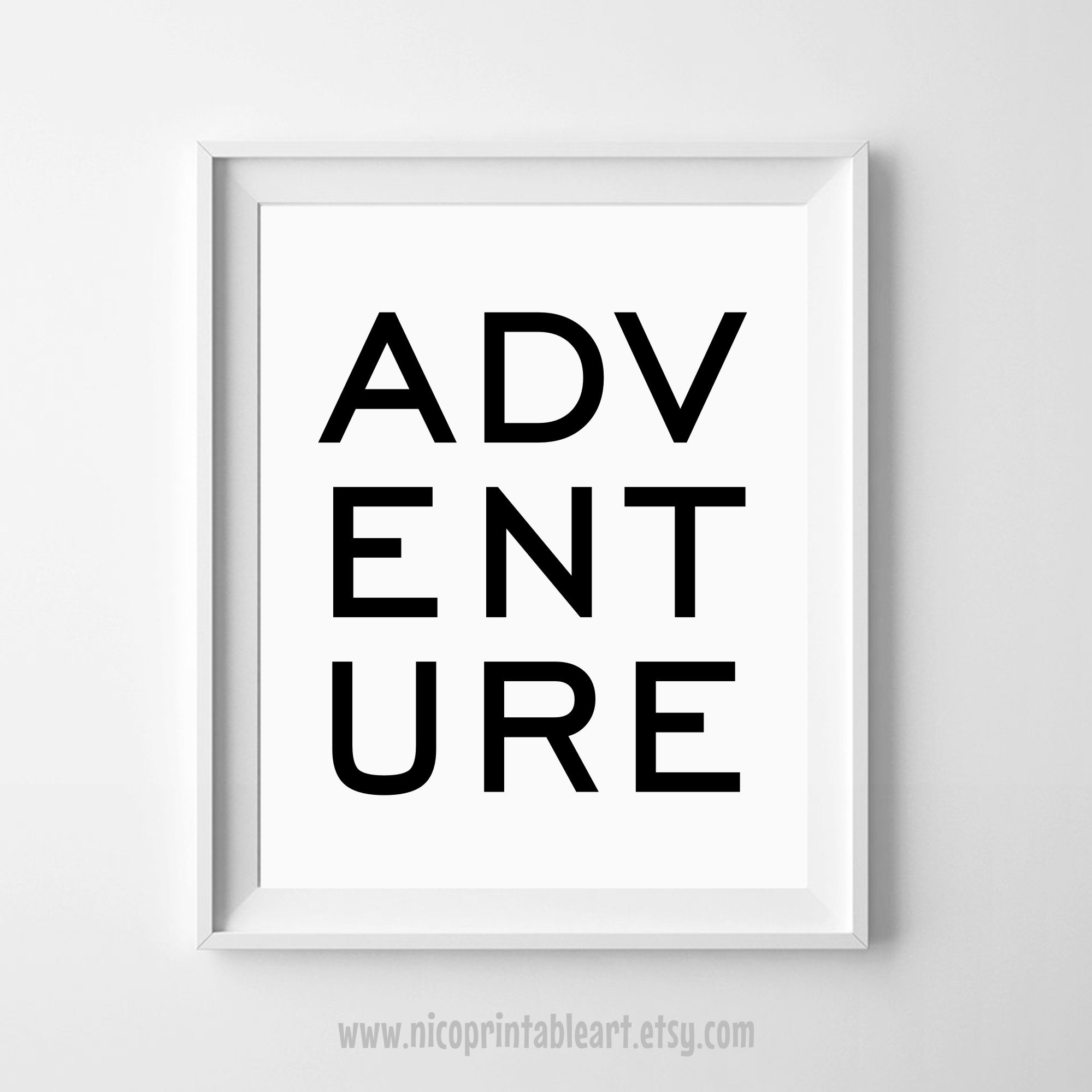 Adventure Print Adventure Printable Adventure Wall Art Etsy