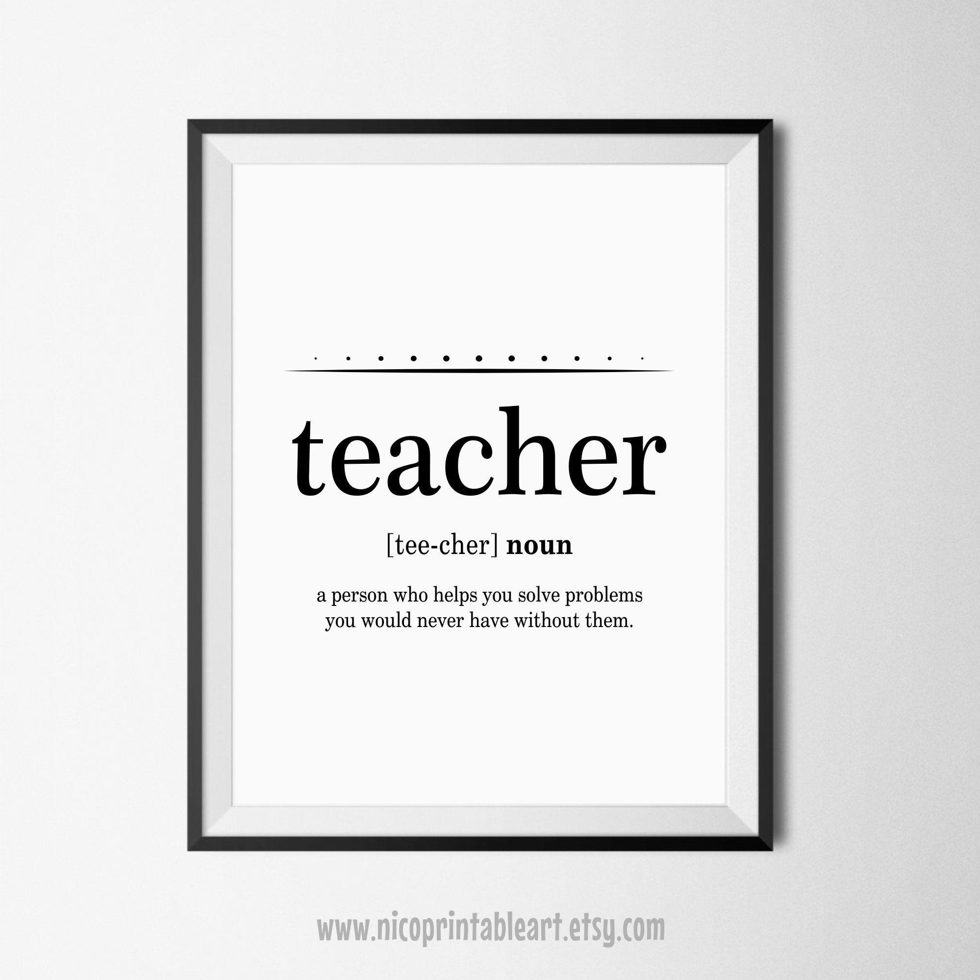 Teacher Quote Art Teacher Quotes Funny Teacher Gift Teacher Etsy