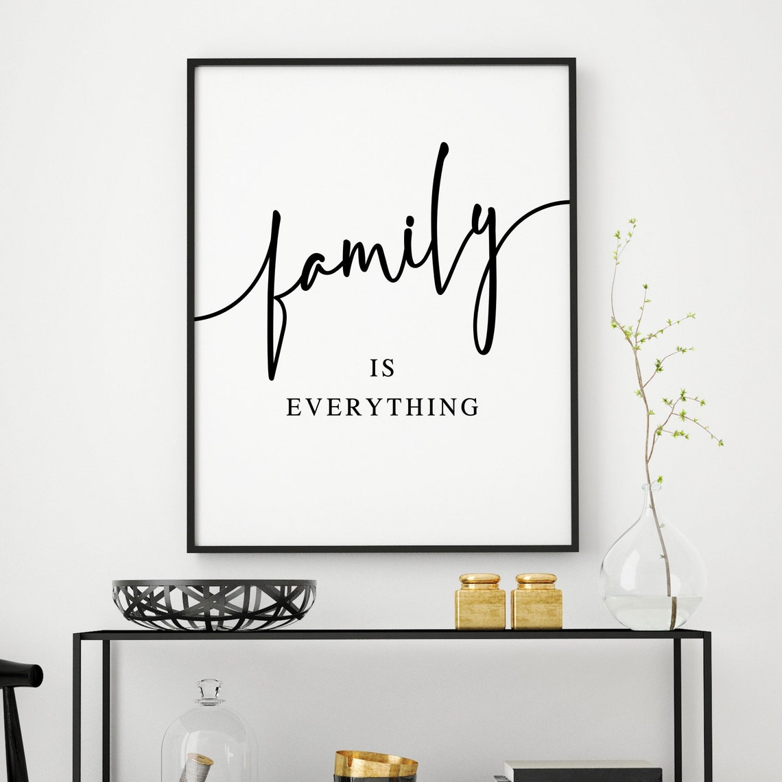 Family is Everything Family Wall Art Home Wall Decor Family Etsy