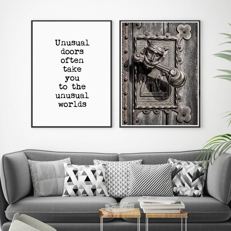 Travel Quotes Print Travel Wall Decor Inspirational Quotes Print Set Of 2 Posters Travel Printable Motivational Quotes Door Printable