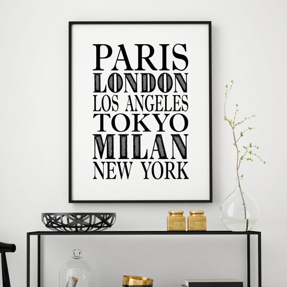 Fashion Wall Art Fashion Print Printable Wall Art London | Etsy
