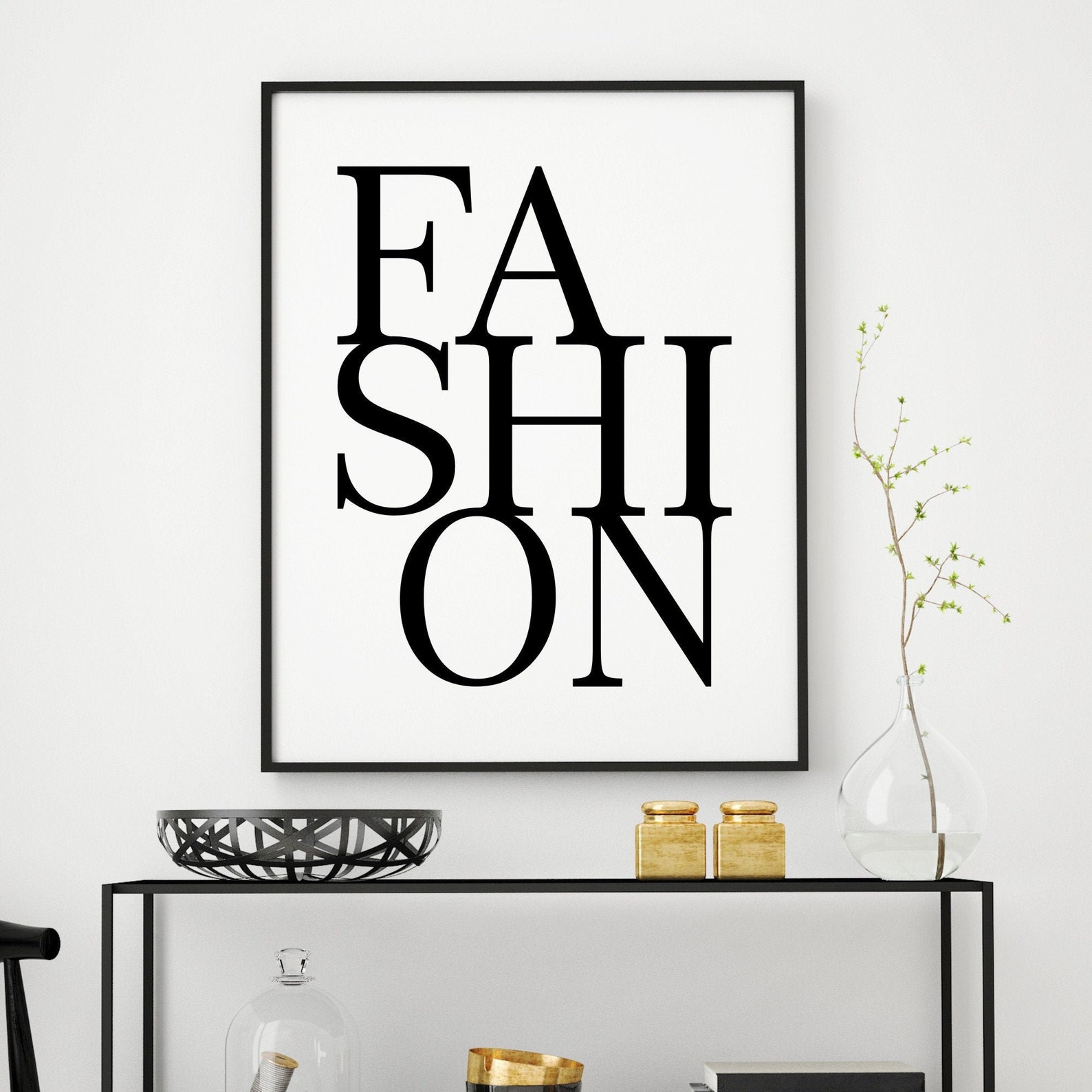 Fashion Poster Fashion Printable Fashion Bedroom Art Etsy