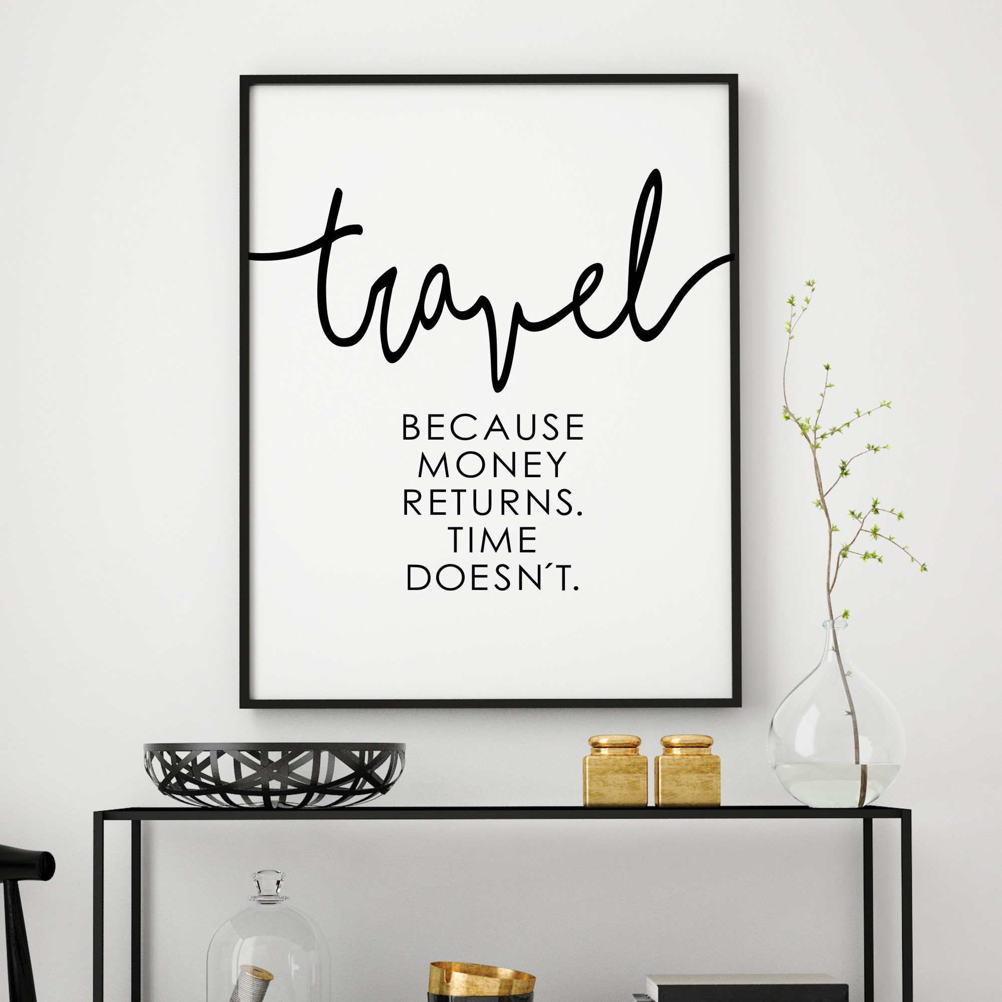 Travel Printable Motivation Wall Decor Travel Quotes Etsy