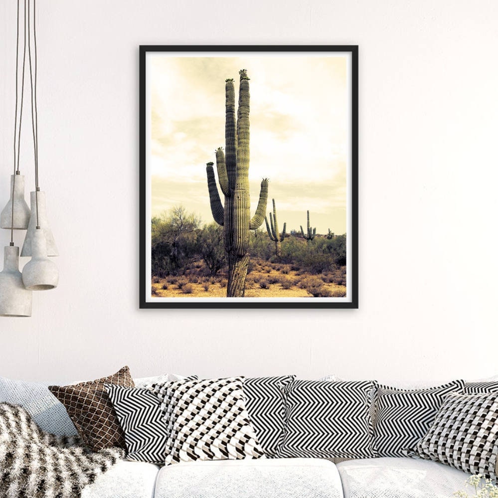 Desert Cactus Wall Art Cactus Print Digital Download South | Etsy