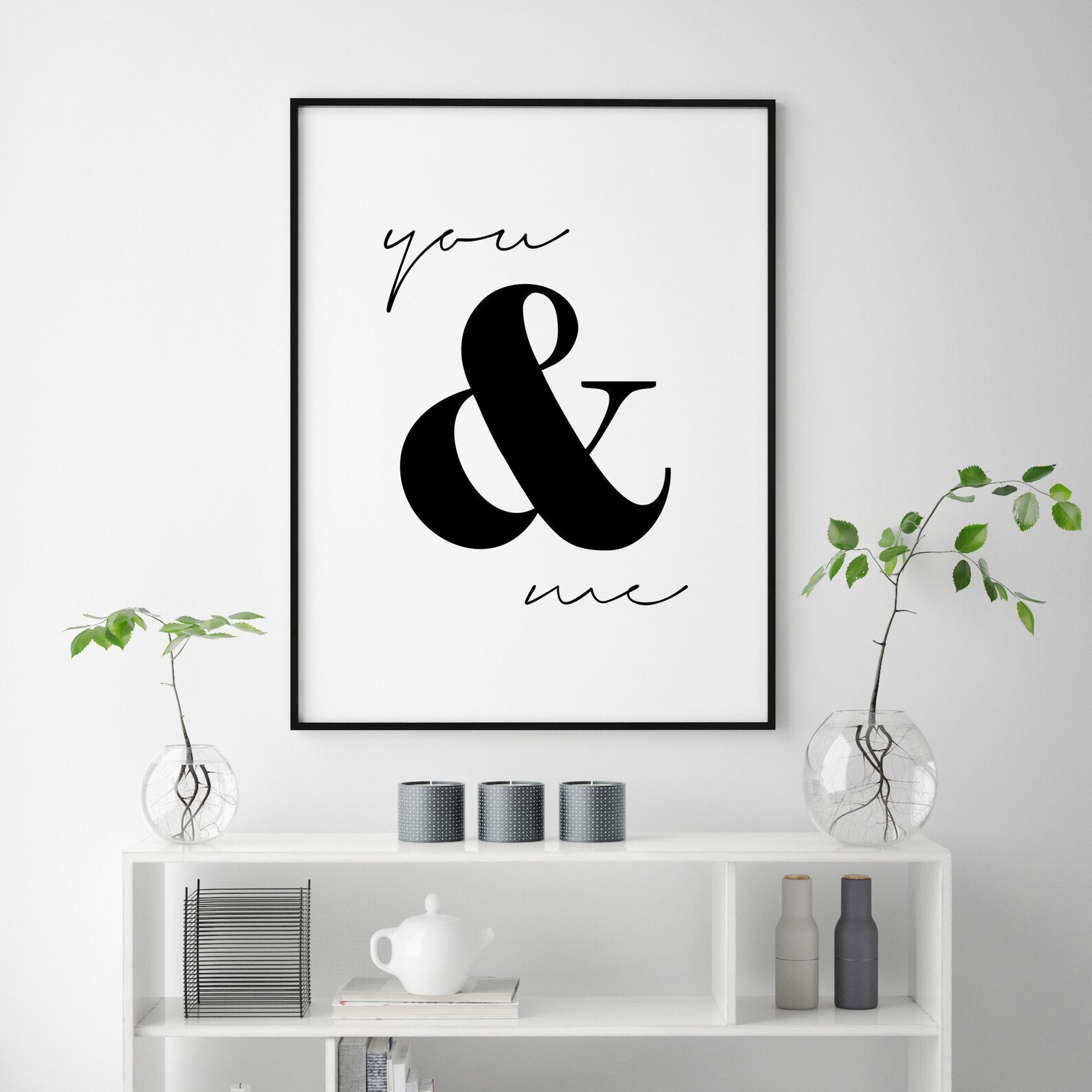 You and Me Print Love Quotes Love Couple Wall Art Love Etsy