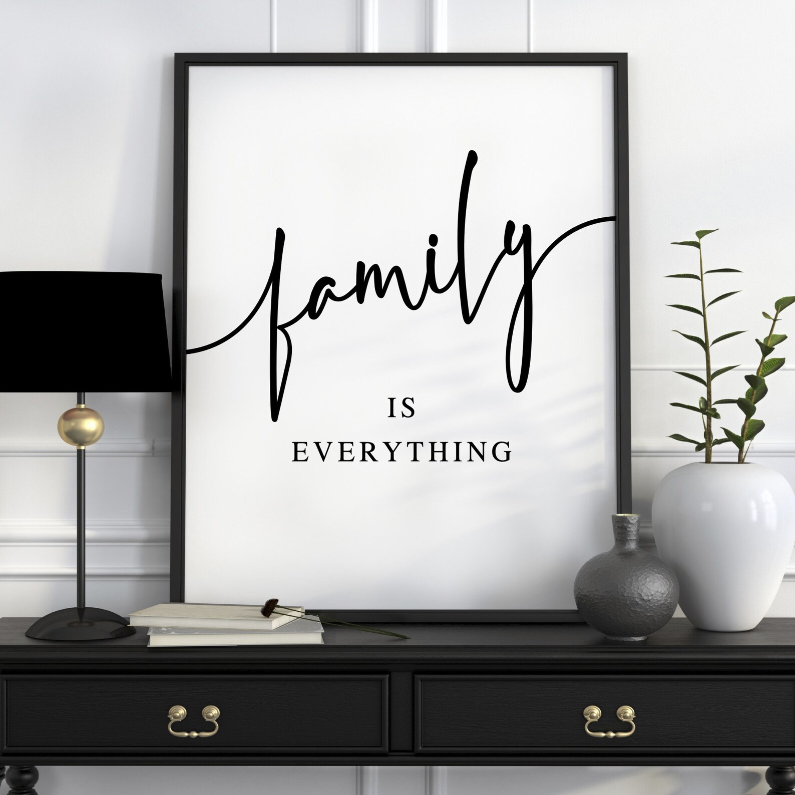Family is Everything Family Wall Art Home Wall Decor Family Etsy