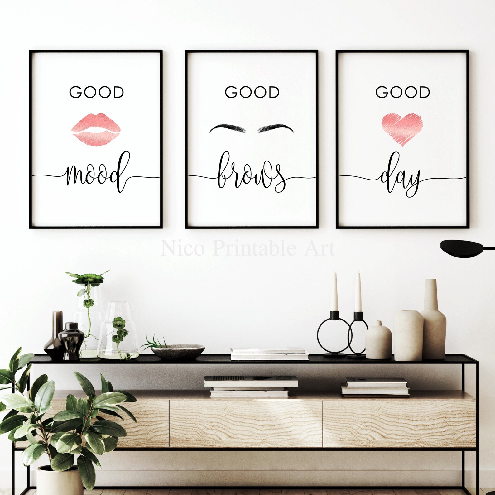 Brows Prints Makeup Wall Decor Brow Art Print Beauty Salon | Etsy