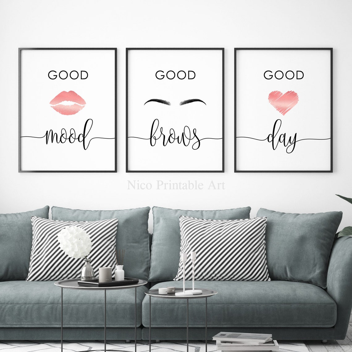 Brows Prints Makeup Wall Decor Brow Art Print Beauty Salon | Etsy