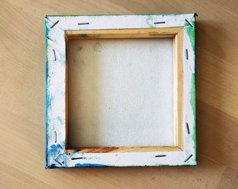 Yellow Strelitzia Painting Original Flower Artwork Small Botanical