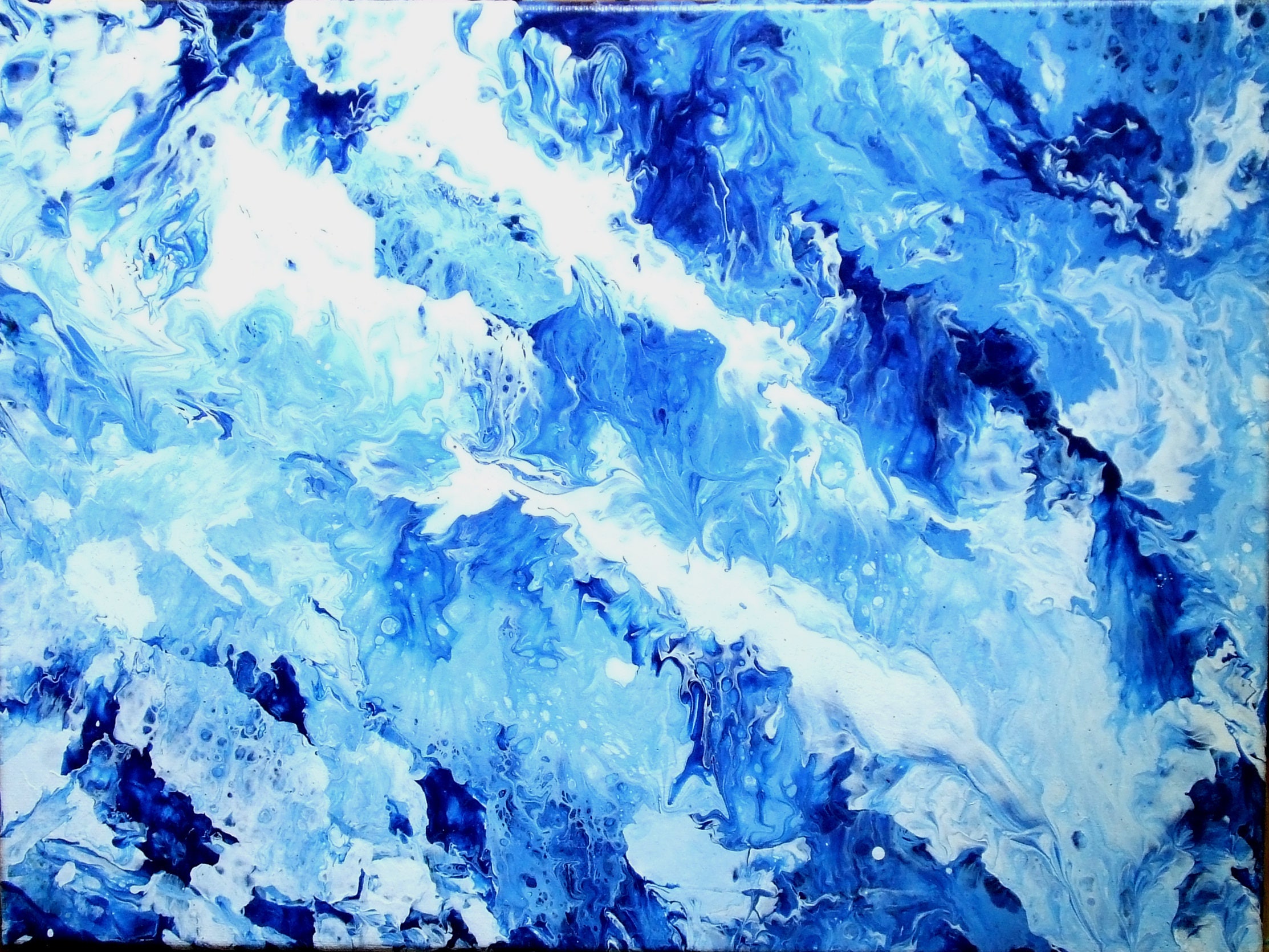 Deep Blue Sea Art Ocean Water Abstract Art Dark Blue Wall - Etsy Israel