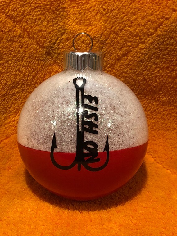 Handmade Fishing Bobber glass christmas ornaments / christmas Etsy