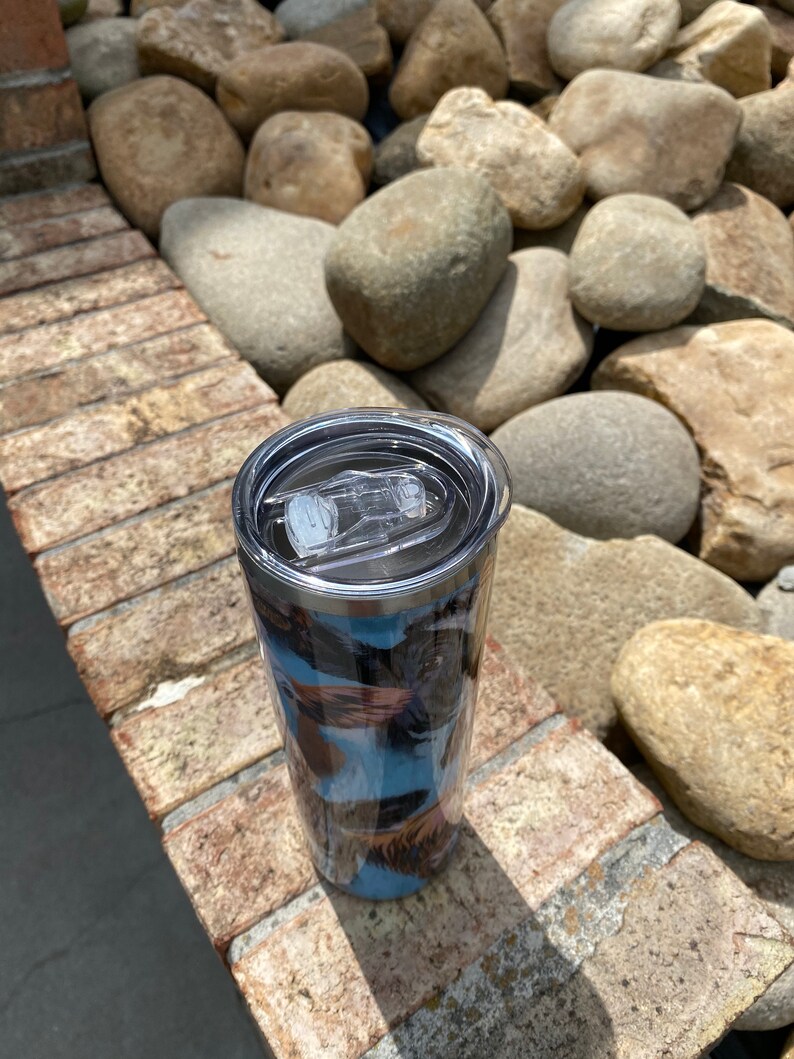 20oz skinny HOGG tumbler with Sliding splash proof lid not Etsy