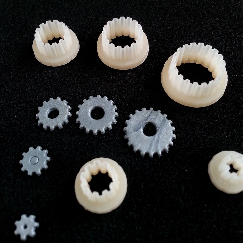 Steampunk DIY Small Gears Cutters Set Steampunk Cutter Polymer Etsy