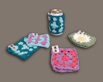 Crochet Can Coozie – Handmade Drink Sleeve