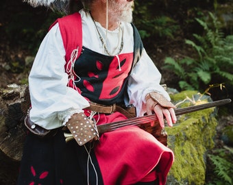 traje landsknecht, traje histórico de hombres, traje renacentista, hombres renacimiento alemán, landsknecht, waffenrock