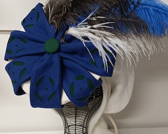 Sombrero renacentista, sombrero landsknecht, sombrero de mujer, sombrero acuchillado, traje, sombrero de mujer renacentista, sombrero de plumas, sombrero de plumas landsknecht, boina,