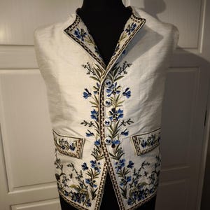 Colete bordado masculino, colete império regência, colete masculino, colete de seda
