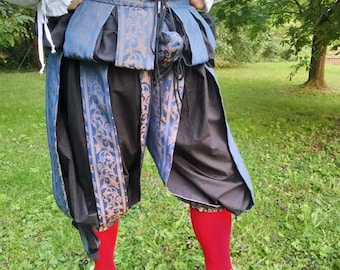 men renaissance clothing, landsknecht costume, men german costume, renaissance solder clothing, plunderhose