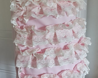 Tournure bustle, ruffle skirt, victorian ruffle underskirt, victorian bustle, steampunk ruffle skirt, peticoat, victorian skirt support