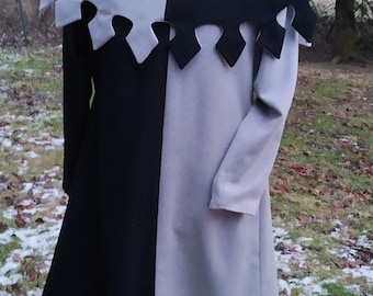 Medieval cotehardie and hat for men, medieval tunic, medieval costum for men, historical costum, 14th century men clothing,