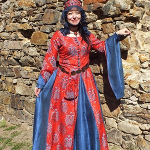 Medieval Woman Dress Medieval Dress Historical Costume - Etsy