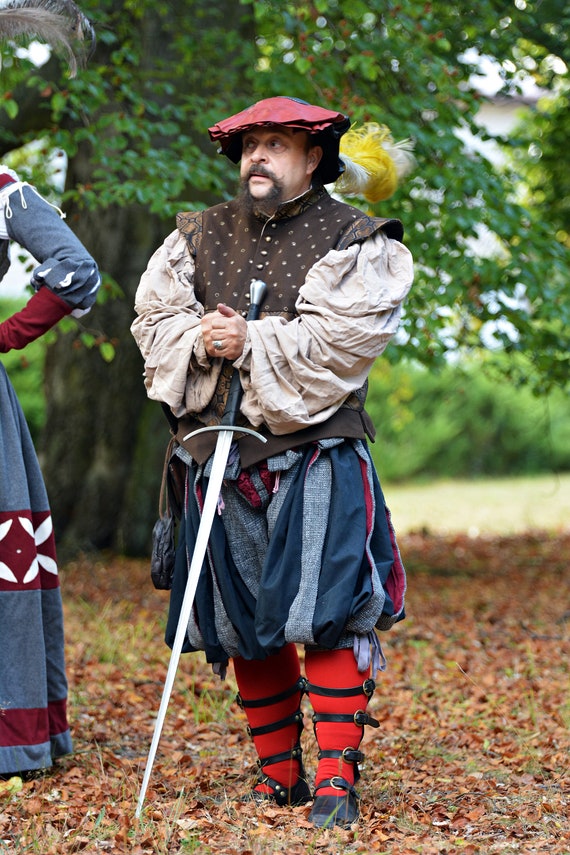 sobresalir confiar poco Ropa renacentista de hombres traje de landsknecht traje de - Etsy México