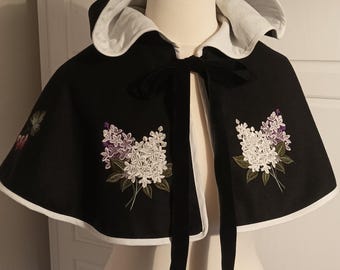 Yeneffer costume, Yeneffer cape, Fantasy costume, woolen cape, Cosplay, embroidered cape, witcher