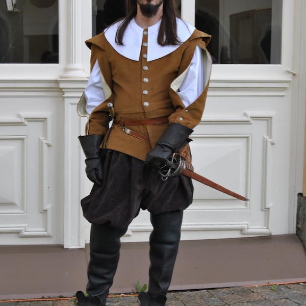 costume historique homme, costume baroque homme, costume du 17ème siècle, mousquetaire,