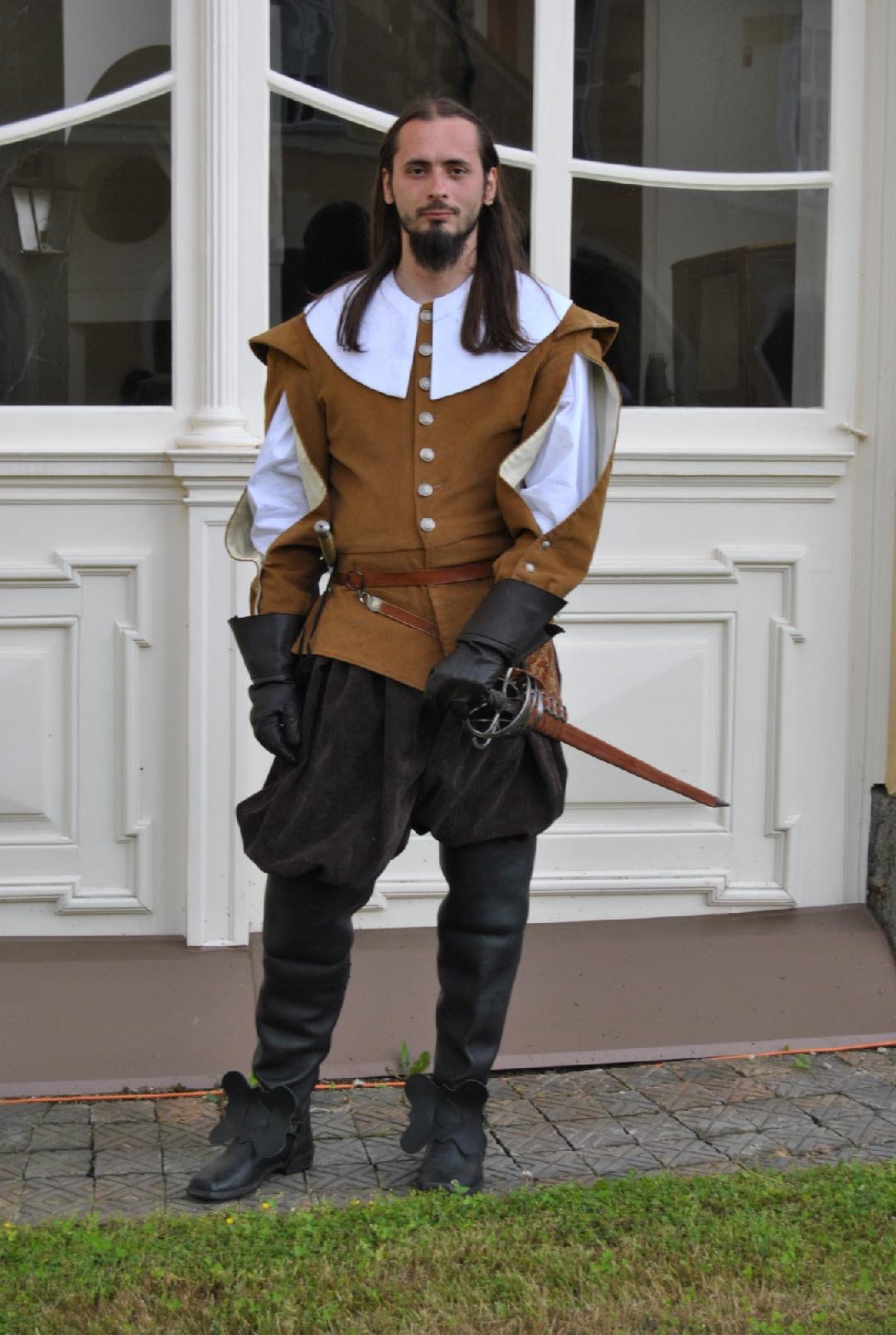 Déguisement Historique Duc / Noble Pour Homme - Costume Marron Style Vénitien, Taille L (52-54) - 8