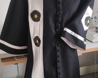 Medieval jacket for men, medieval coat, medieval costum for men, historical costum, 14th century men cotehardie, emboidered costumes