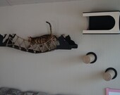 Furniture set for cats. Cat house, plywood, cat bed, gift for catlover, cat cabinet,pillow, modern cat furniture, pet supplies
