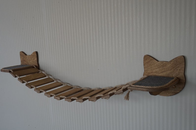 Cat shelves bridge Cat wall furniture Etsy