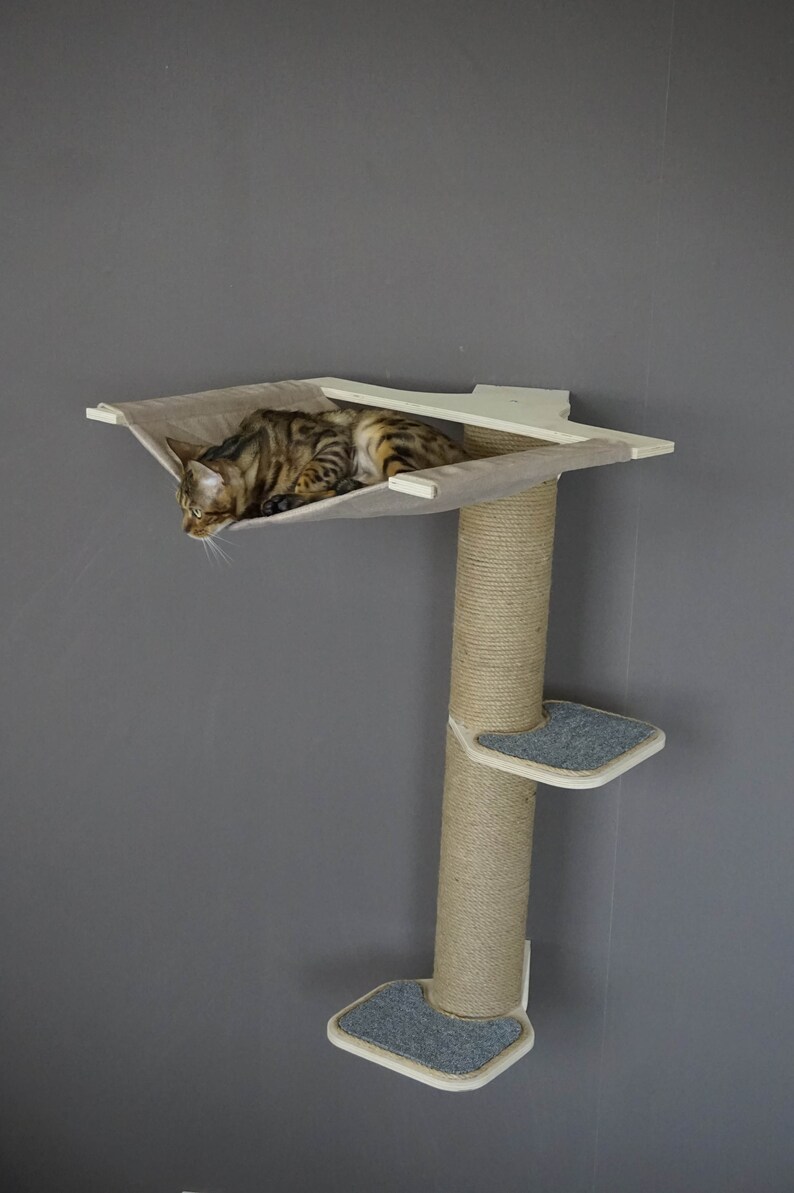 Furniture set for cats. Cat house plywood cat bed gift for Etsy