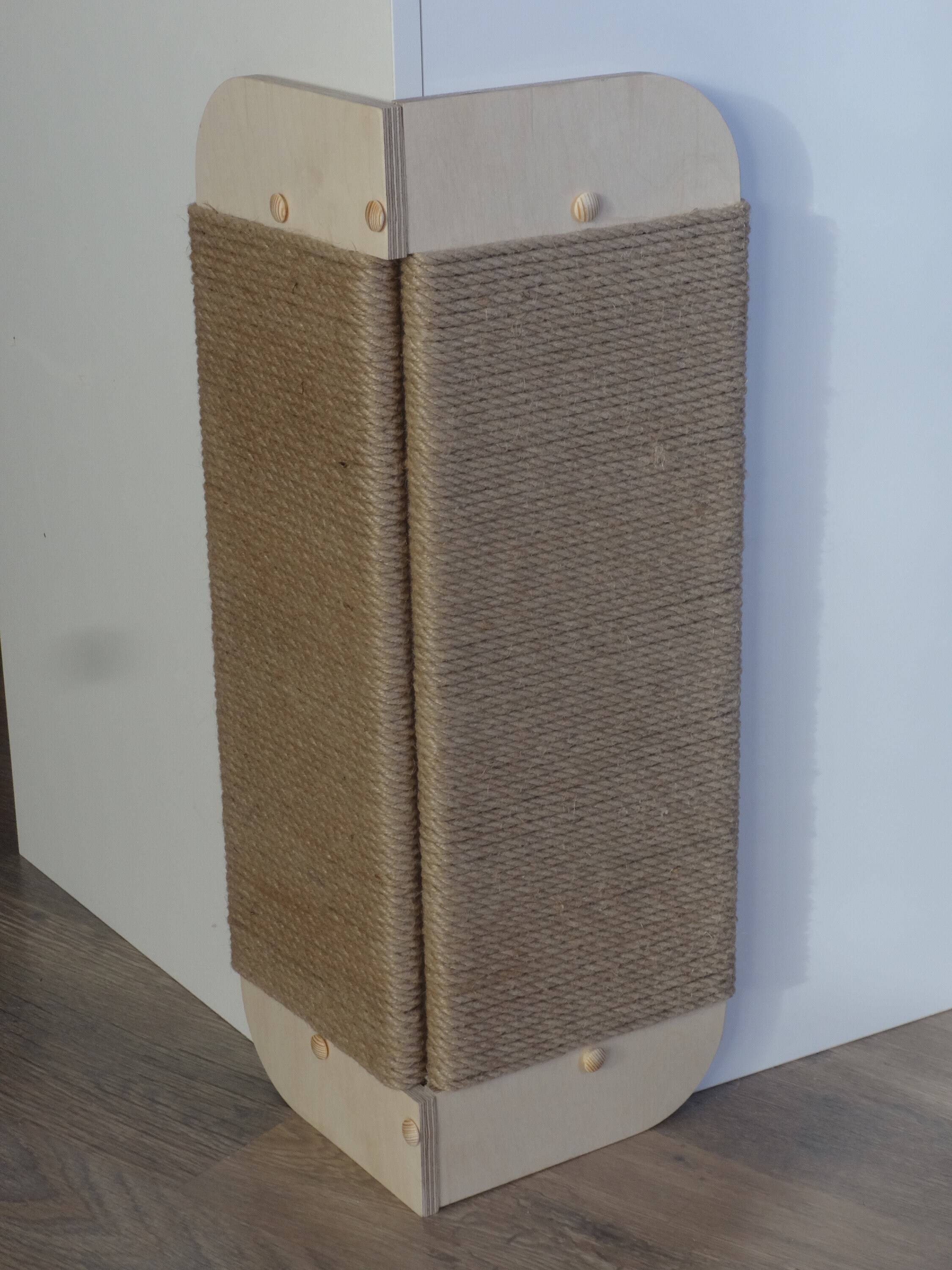 Wall Corner Cat Scratching Post 23 inches tall black stained Etsy