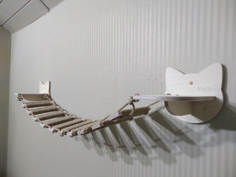 Cat shelves bridge Cat Bridge Cat wall furniture Cat shelves Etsy