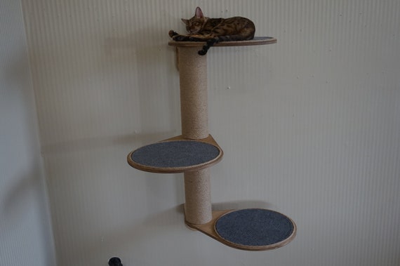 Climb Tree Toy WORLDWIDE SHIPPING Modern Cat Furniture Cat house with sisal tree Cletis Brown Tower Bed House Shelf