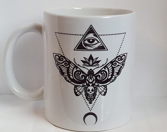 Death Moth - 11oz ceramic mug - UK seller
