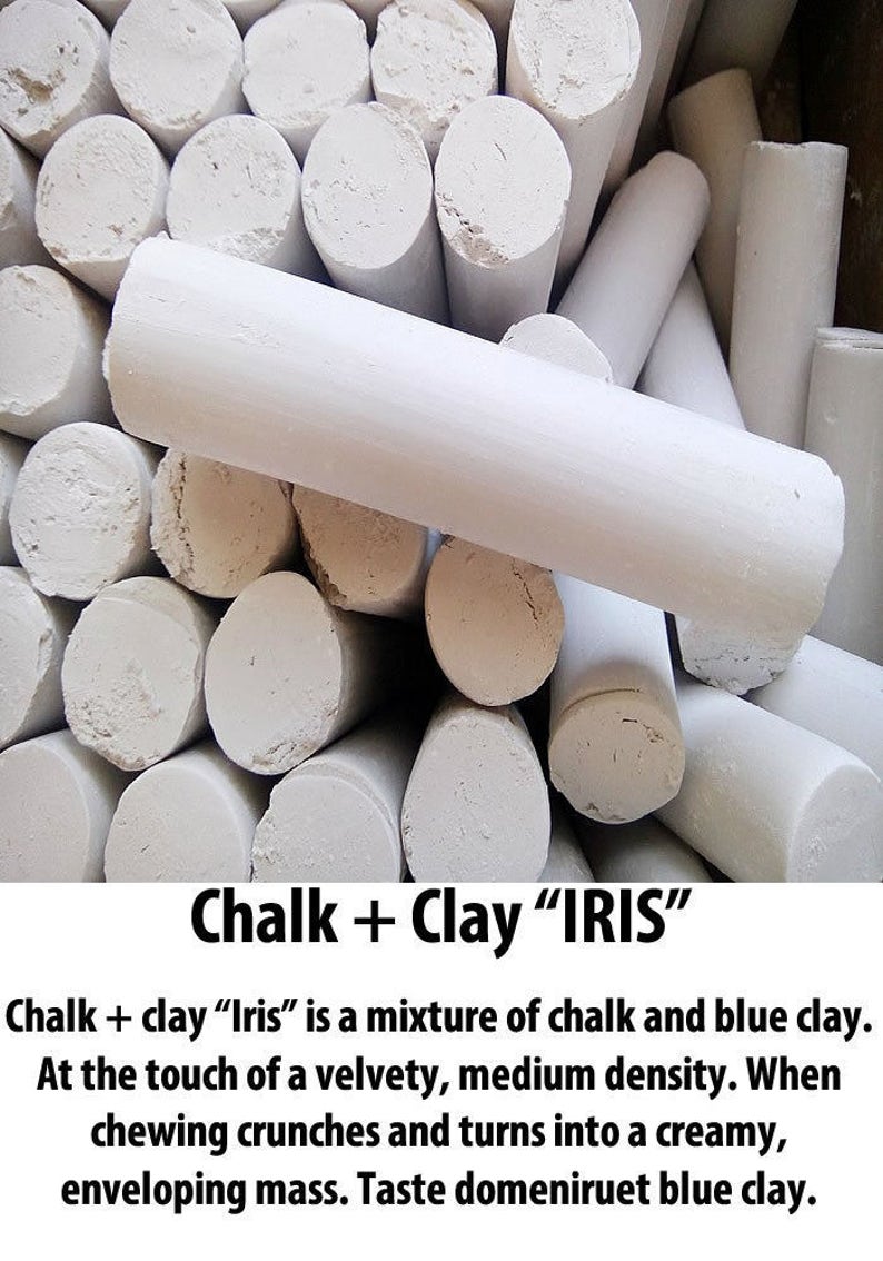 Edible Chalk chunks RussianChalk natural chalk clay Etsy