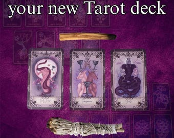 How to bond with your tarot deck, beginner guide, guide booklet, self practice witch