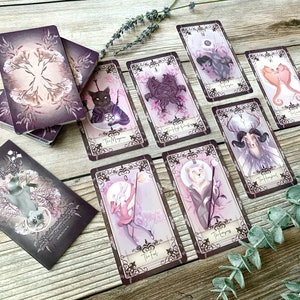 The Reigning Rouge Tarot Deck, silver edges, tarot, divination, spirituality