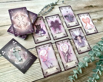 The Reigning Rouge Tarot Deck, silver edges, tarot, divination, spirituality