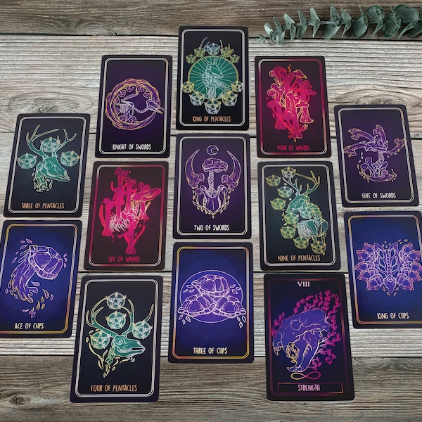 Baraja de Tarot de Huesos – Cartas de Tarot de Animales con Guía