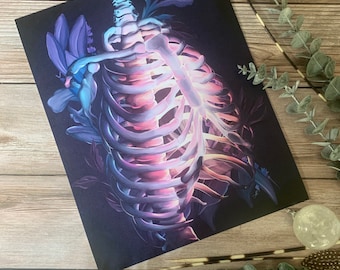 The Hermit, Ribcage, print, illustration, poster, art piece
