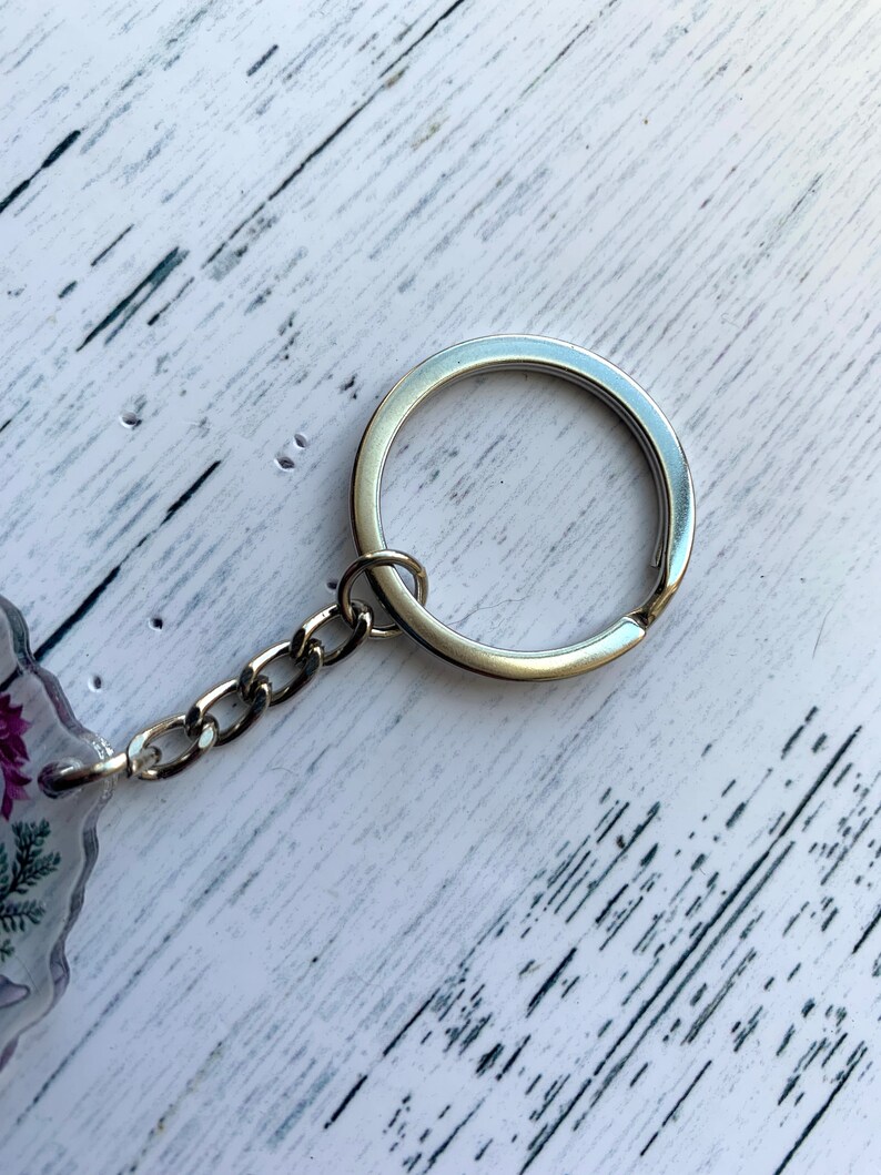 acrylic charm canine CLEARANCE CHARM Wolf keychain