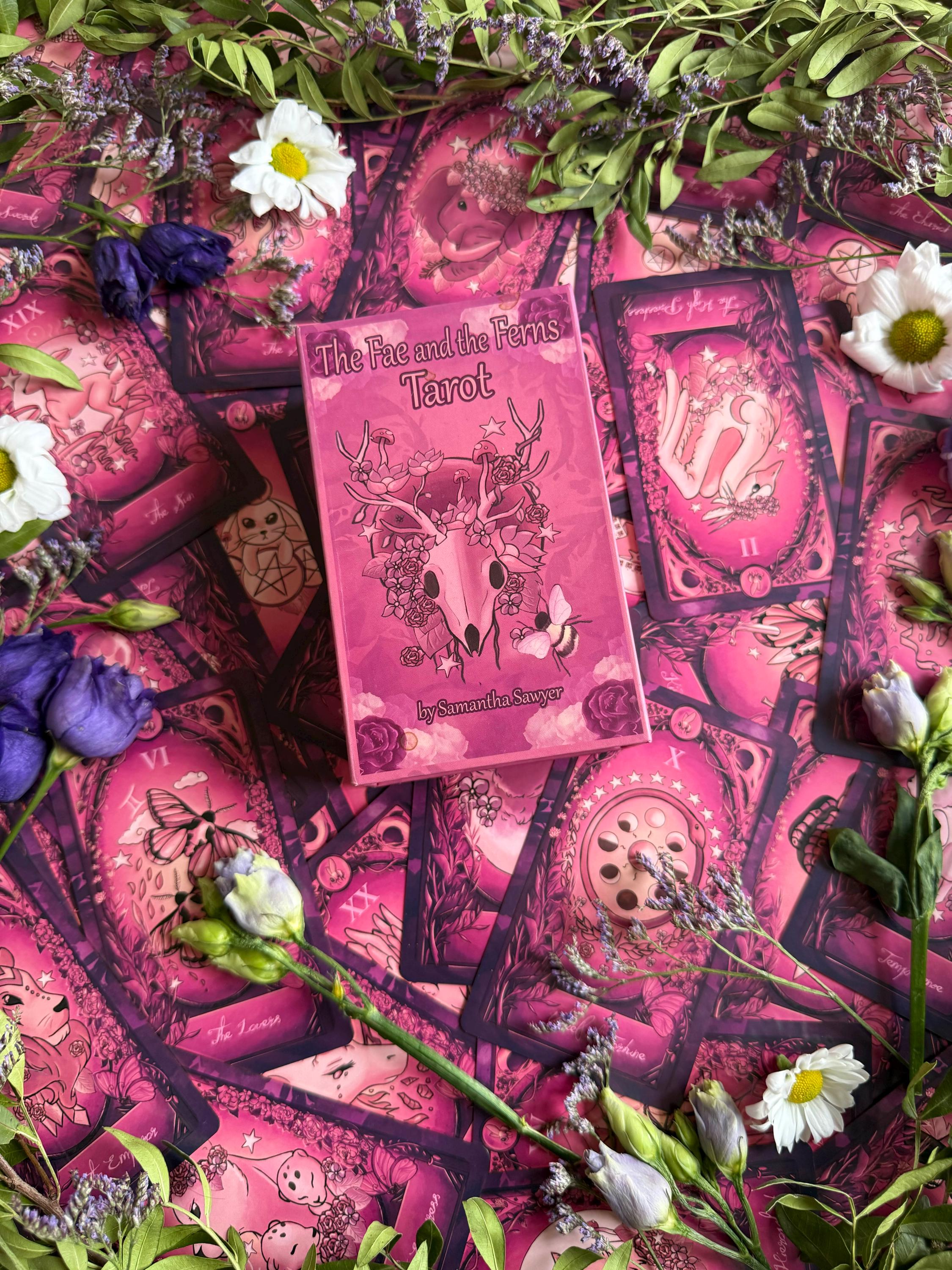 GOLDEN The Fae and the Ferns Tarot Deck, divination, 78 card tarot