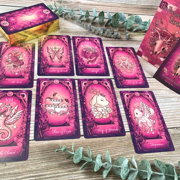 GOLDEN The Fae and the Ferns Tarot Deck, divination, 78 card tarot