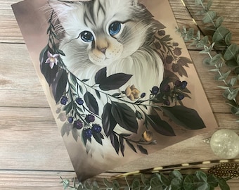 Petra, cat illustration, print, poster, artwork, art
