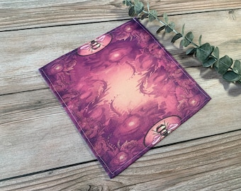 Fae and Fern Tarot Cloth, card cloth, divination, tarot cloth for spread, small tarot cloth, ritual cloth